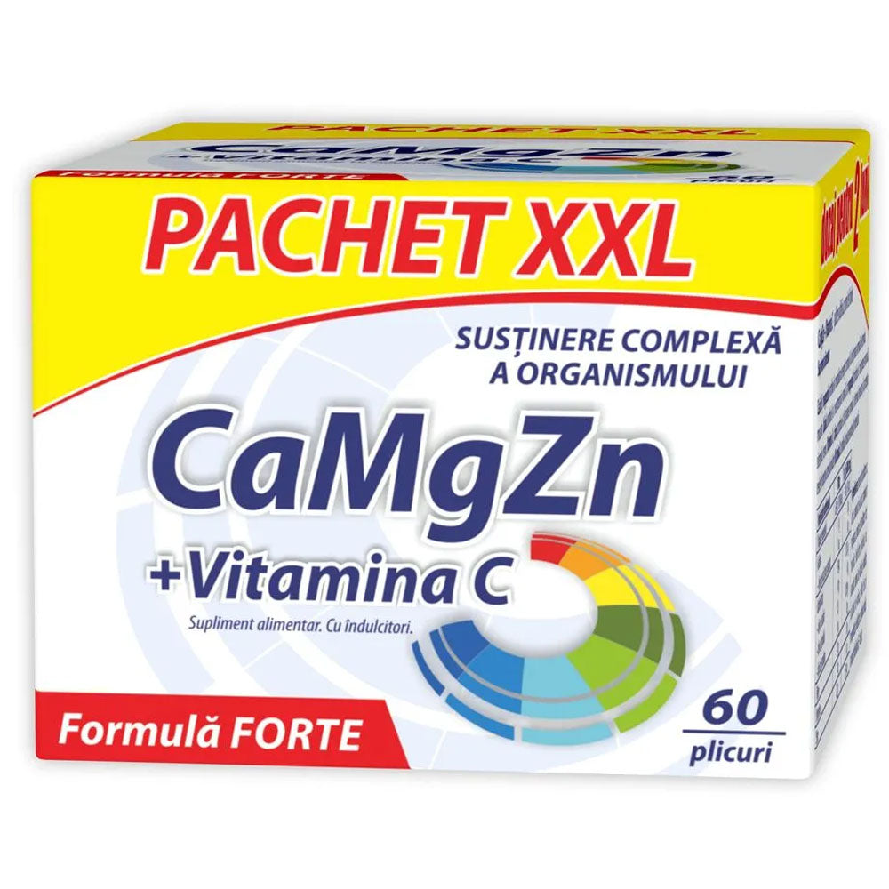 CaMgZn+Vitamina C, Formula Forte, 60 plicuri, Zdrovit