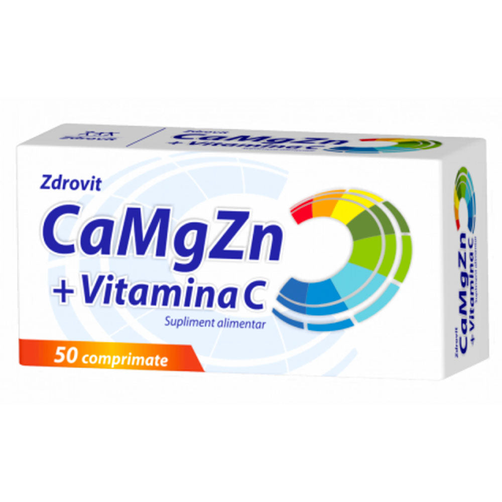 CaMgZn+Vitamina C, 50 Comprimate, Zdrovit