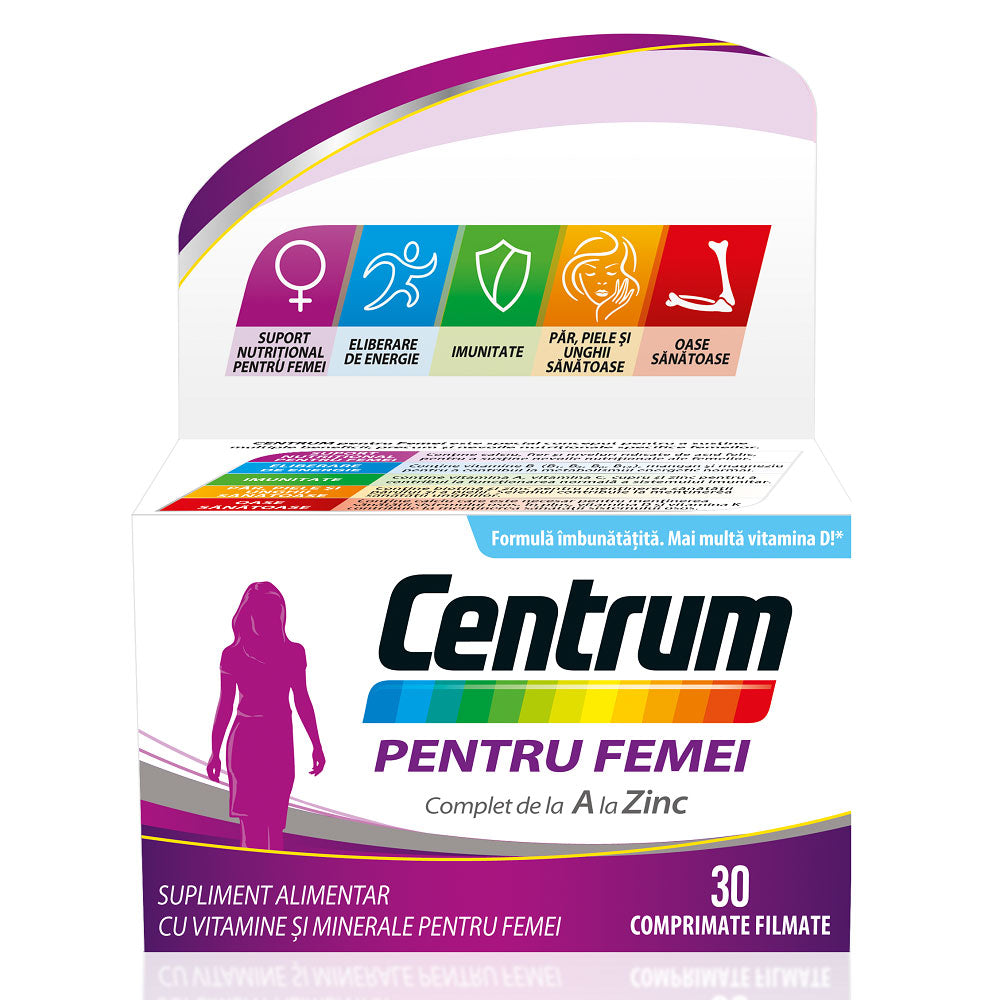 Centrum pentru femei complet de la A la Z, 30 Comprimate, Glaxo Consumer Healthcare