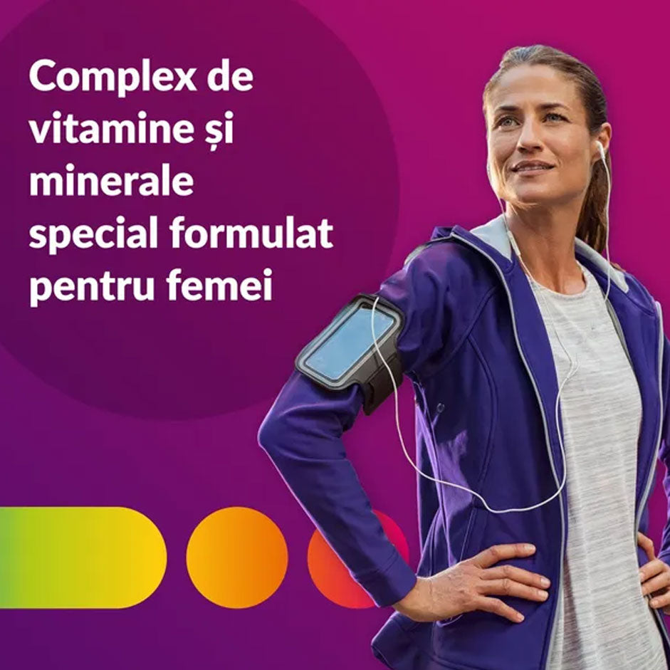 Centrum Silver 50+ pentru femei, 30 comprimate, Glaxo Consumer Healthcare