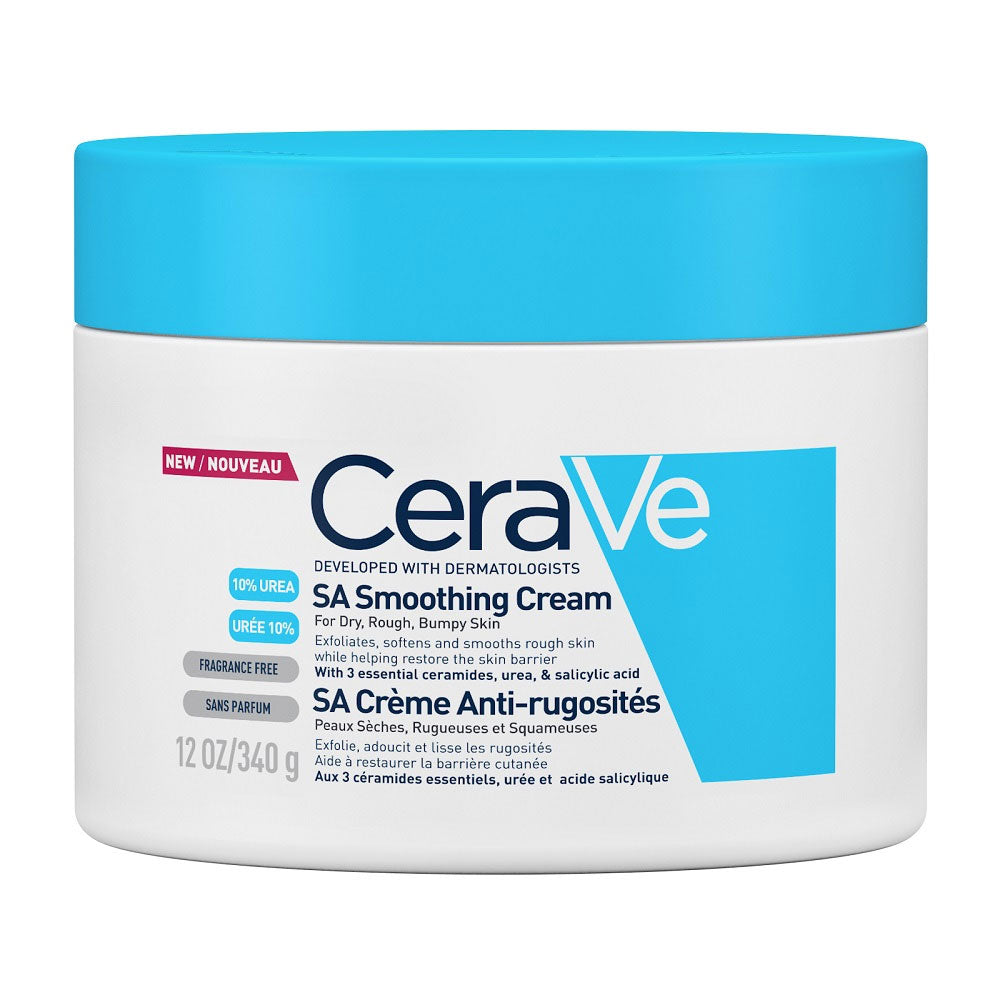 Crema de corp hidratanta si exfolianta pentru piele uscata, aspra cu rugozitati, 340g, CeraVe