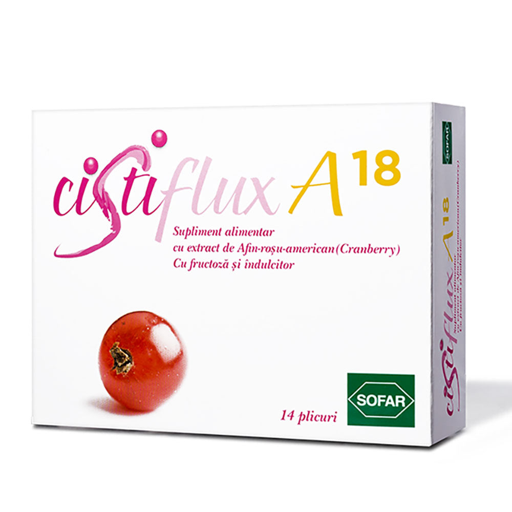 Cistiflux A18, 14 plicuri, Sofar