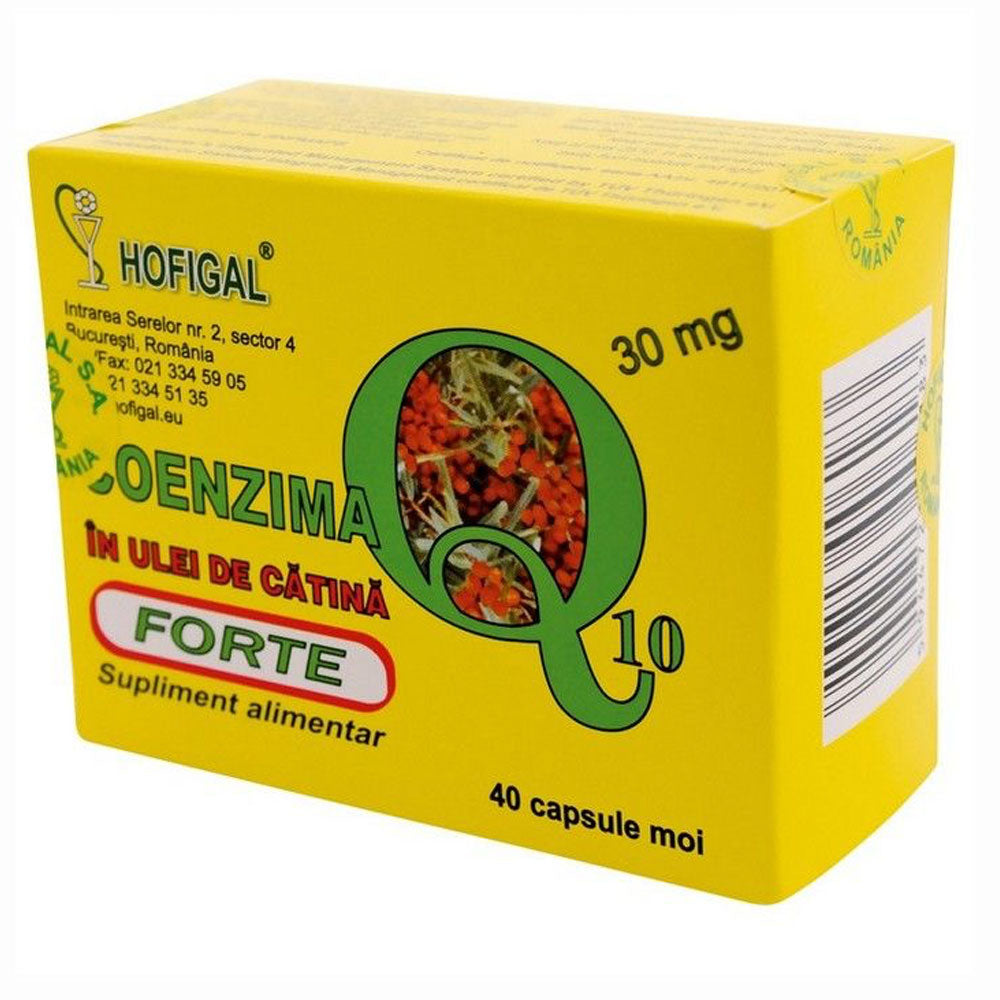Coenzima Q10 F 30mg in Ulei De Catina, 40 Capsule, Hofigal