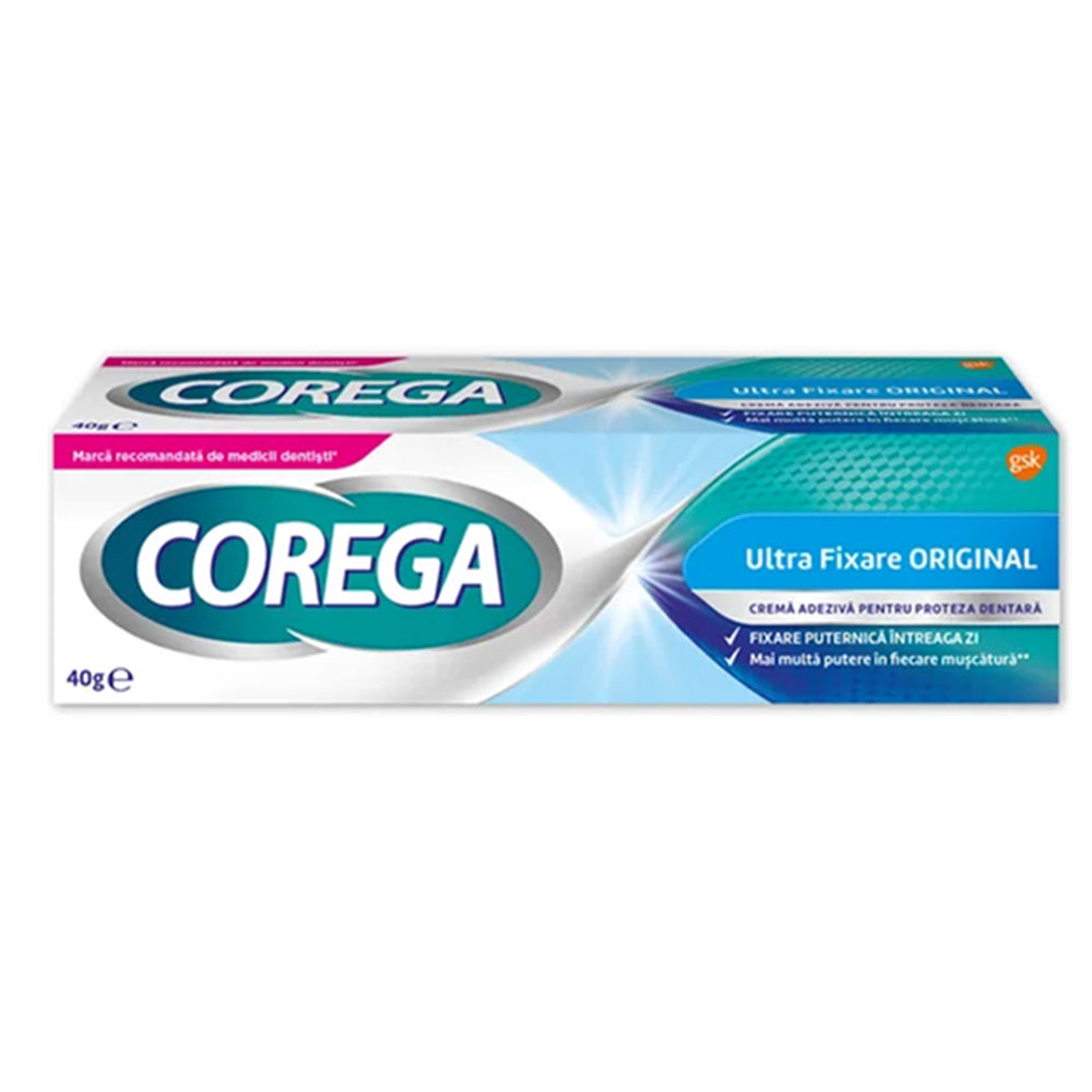 Crema adeziva pentru proteza dentara Ultra Fixare Corega, 40g, GSK
