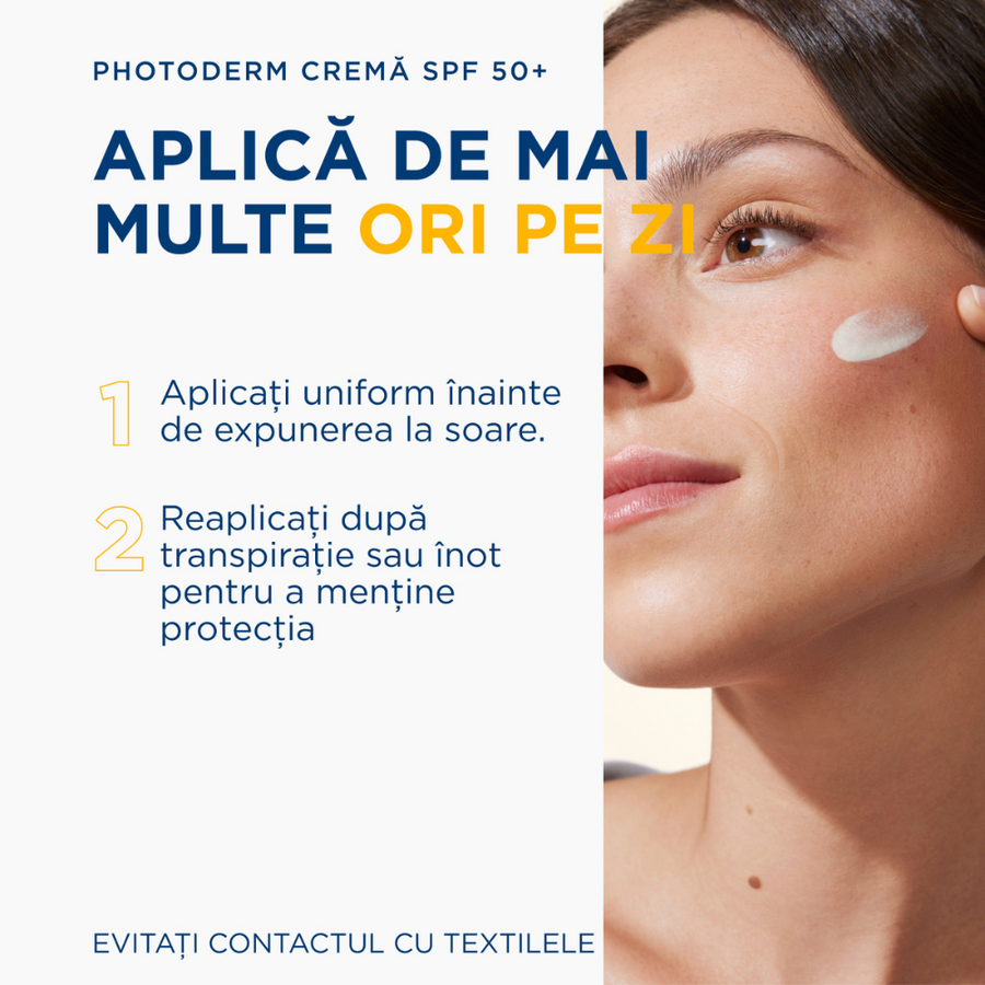 Crema pentru ten sensibil uscat cu SPF50+ Photoderm, 40ml, Bioderma