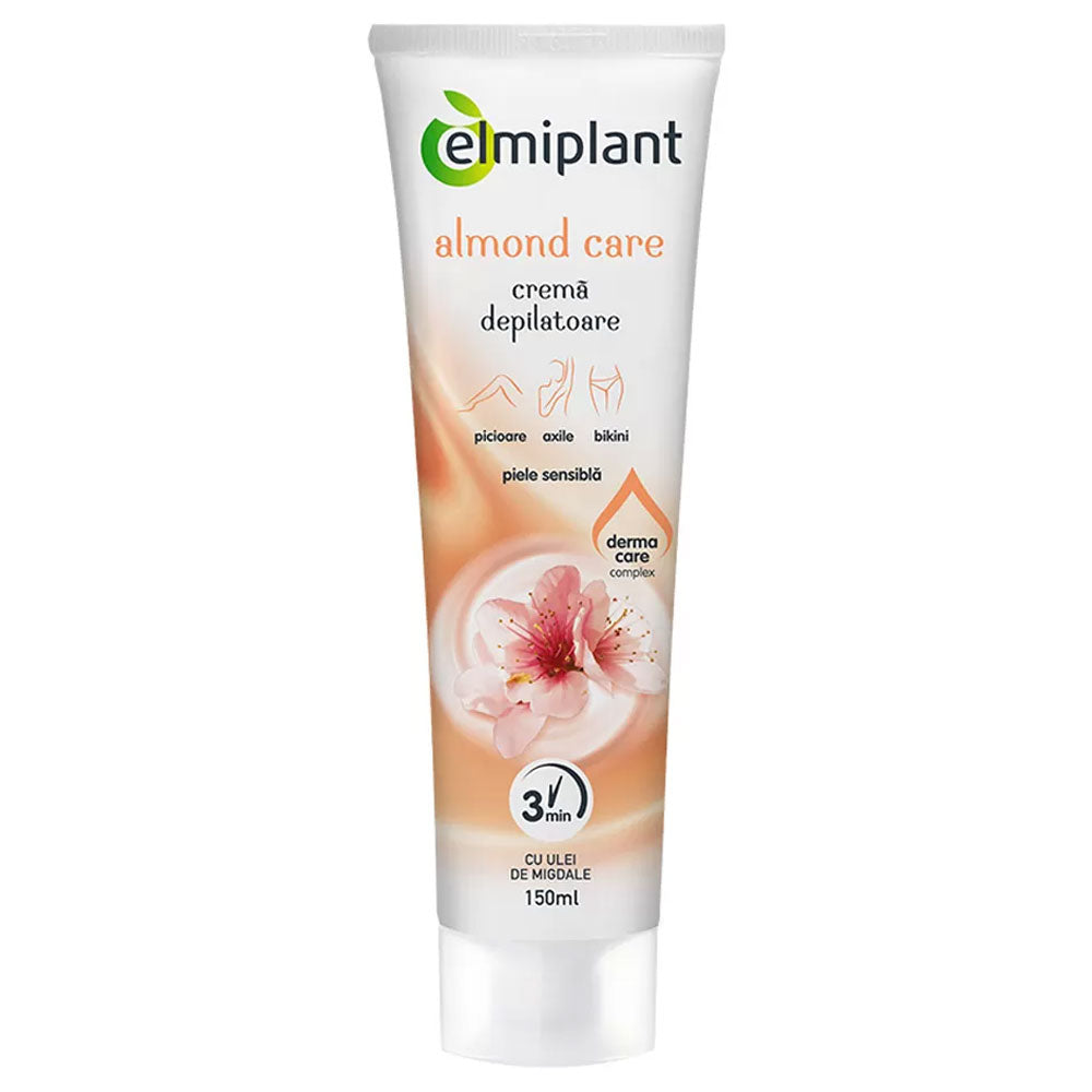 Crema Depilatoare Piele Sensibila Almond Care, 150ml, Elmiplant