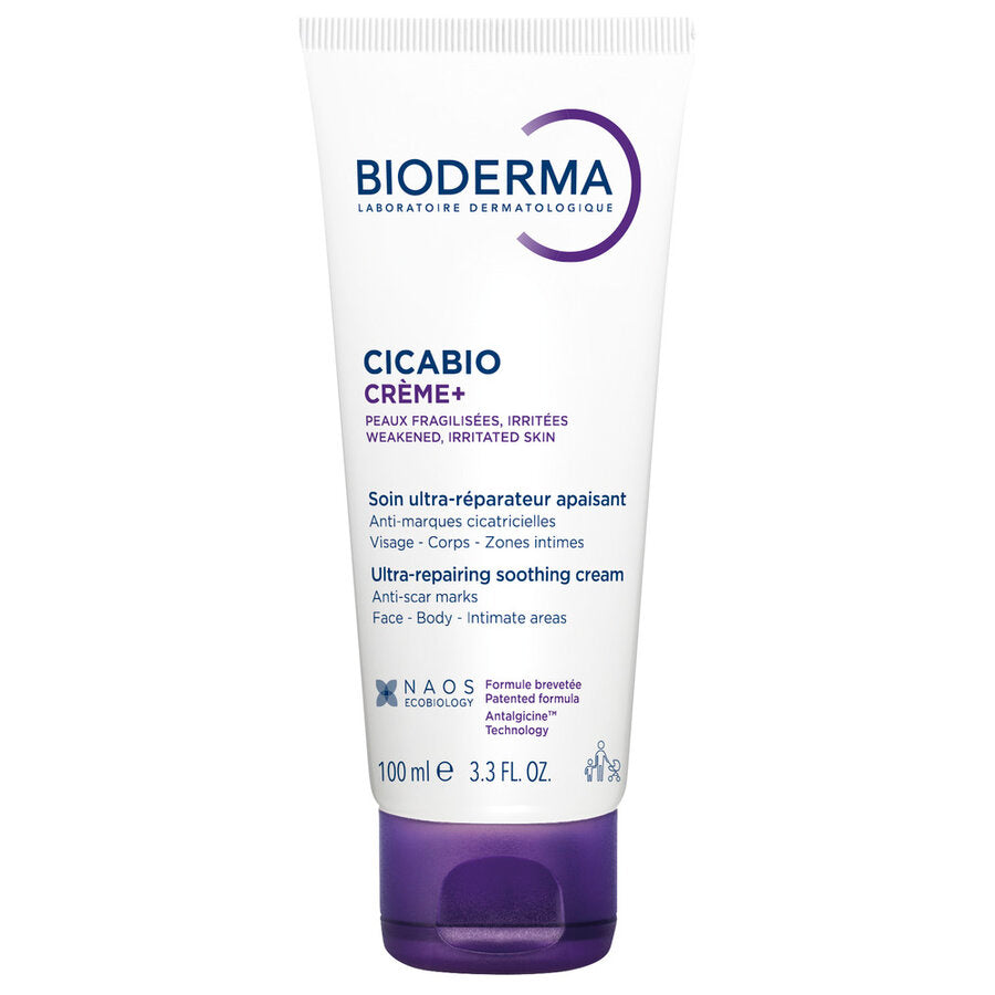 Crema reparatoare pentru leziuni superficiale, arsuri si cicatrici Cicabio Creme+, 100ml, Bioderma