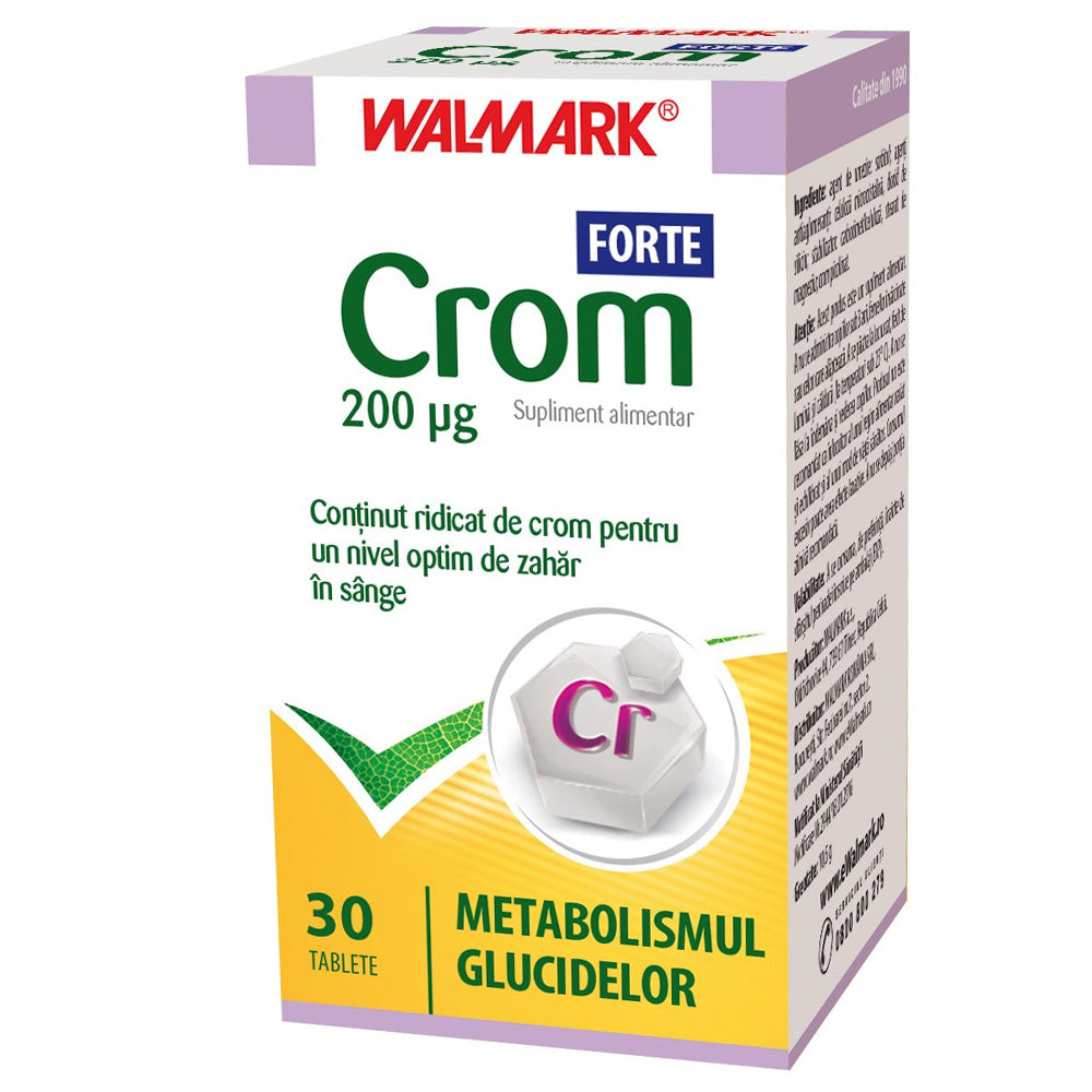 Crom Forte, 30 Tablete, Walmark