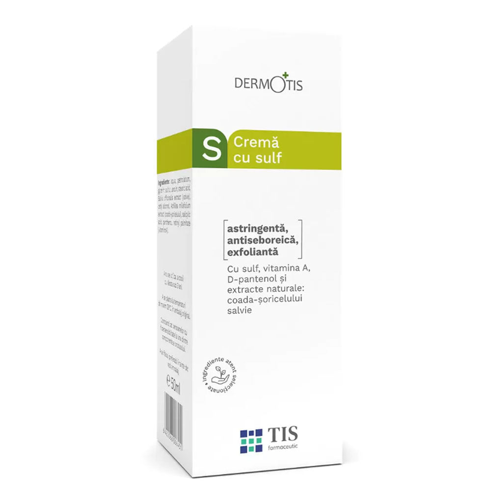 Crema DermoTis cu Sulf, 50ml, Tis Farmaceutic