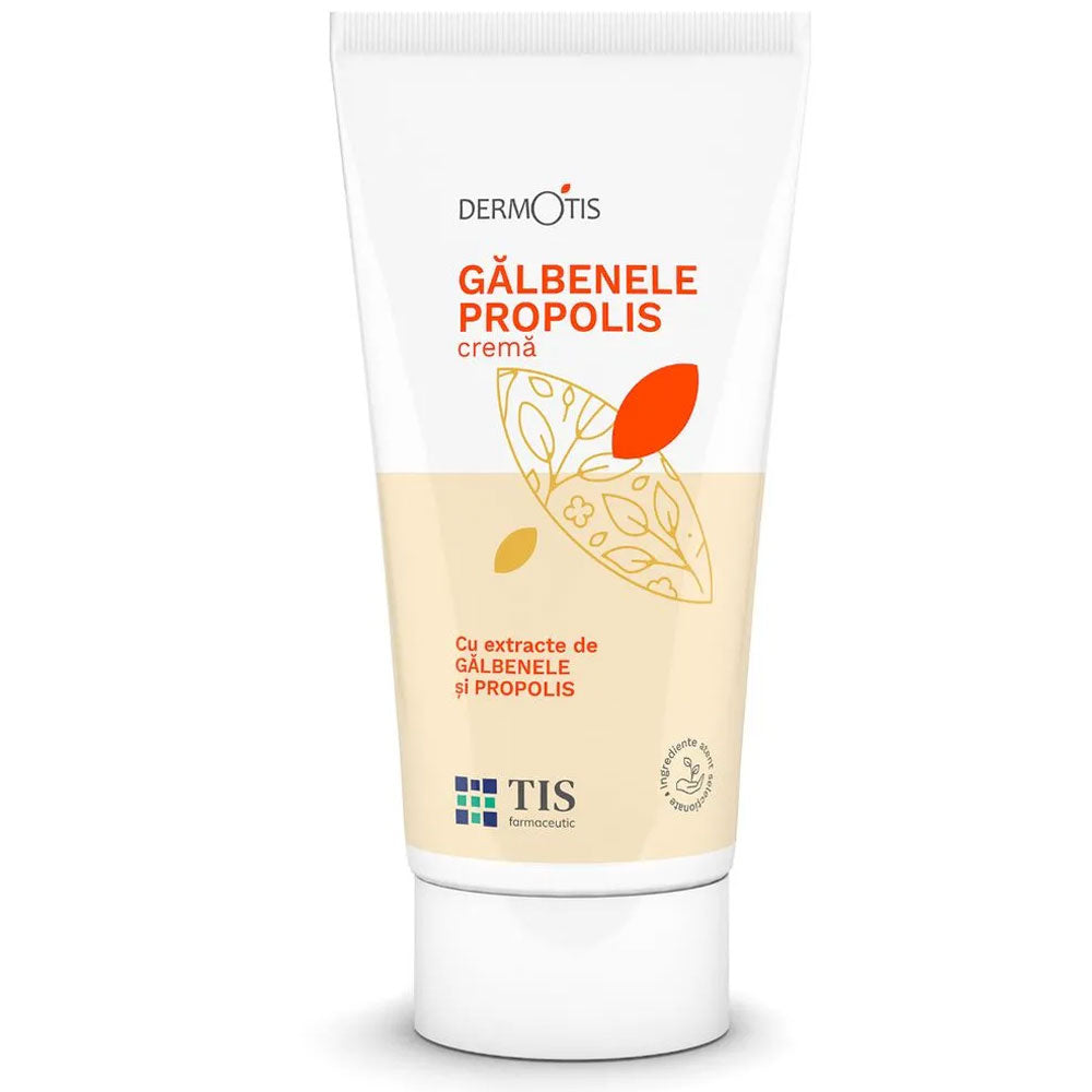 Crema cu galbenele si propolis DermoTis, 50ml, Tis Farmaceutic