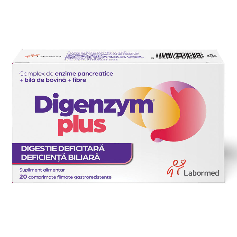Digenzym Plus, 20 Comprimate, Labormed