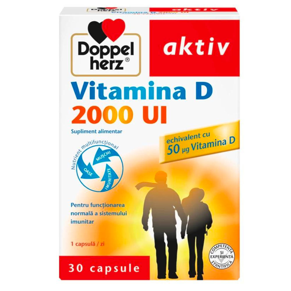Vitamina D 2000 Ui, 30 Capsule, Doppelherz