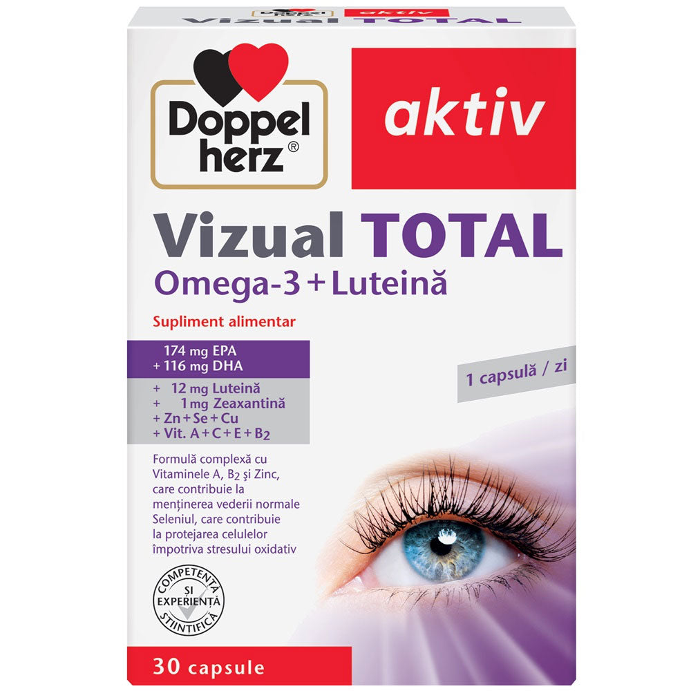 Vizual Total cu Omega 3 si Luteina, 30 Capsule, Doppelherz