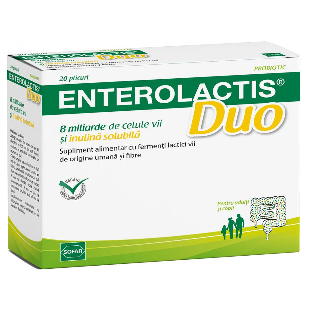 Enterolactis Duo, 20 Plicuri, Sofar