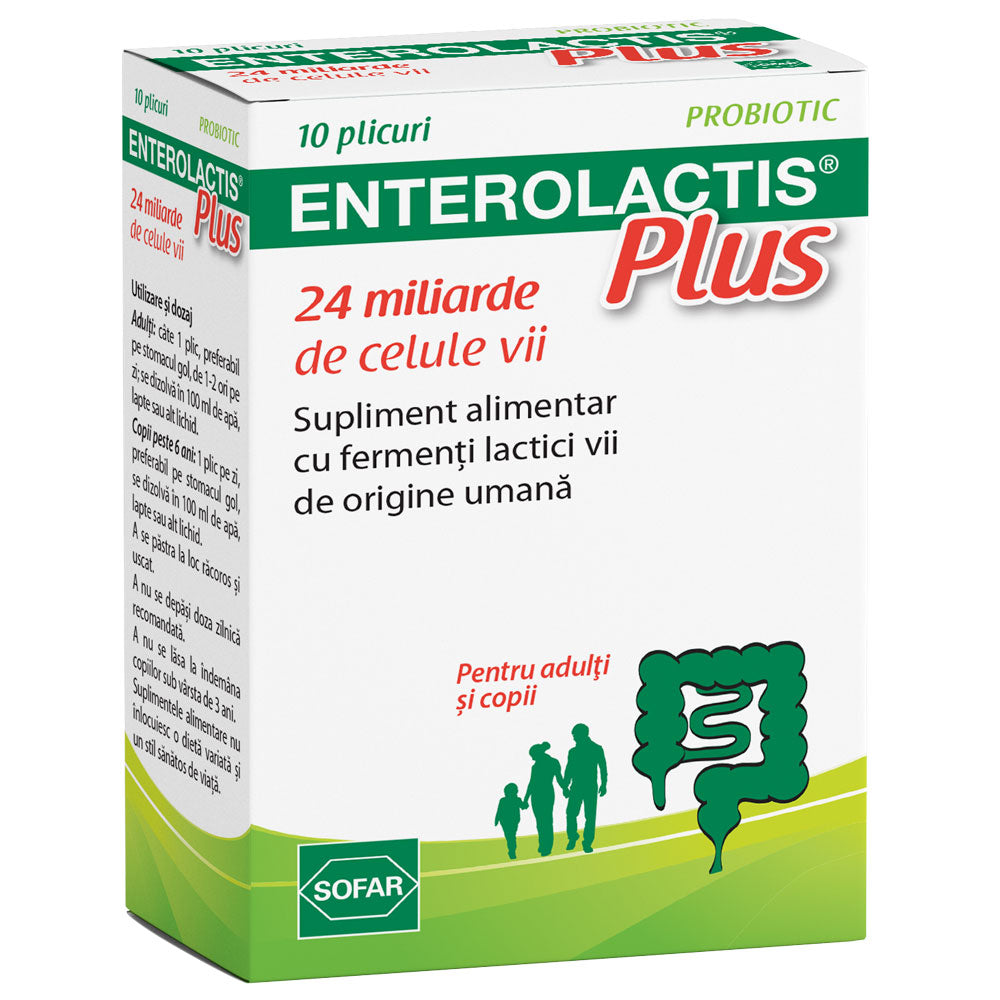 Enterolactis Plus, 10 Plicuri, Sofar