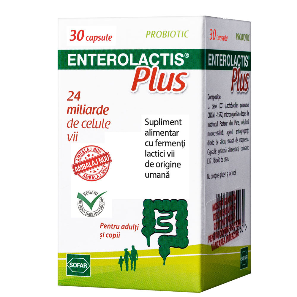 Enterolactis Plus, 30 Capsule, Sofar