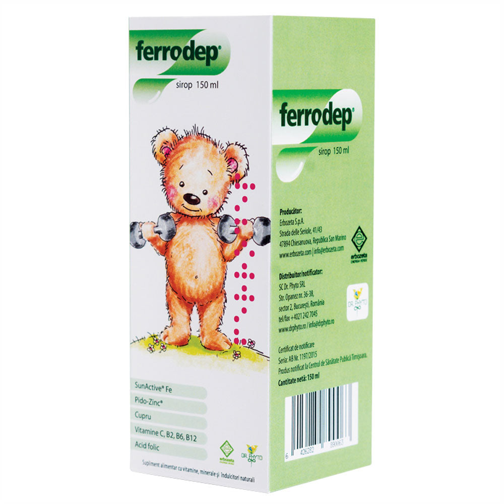 Sirop Ferrodep, 150ml, Dr. Phyto