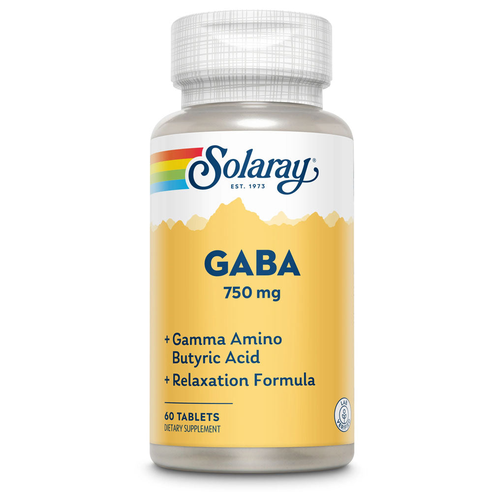 Gaba 750mg Solaray, 60 Tablete, Secom
