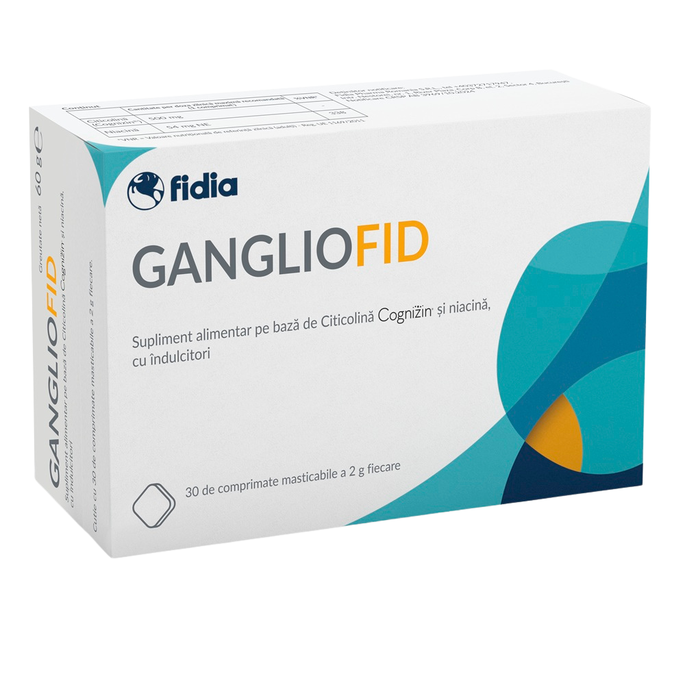 GanglioFid, 30 comprimate masticabile, Fidia