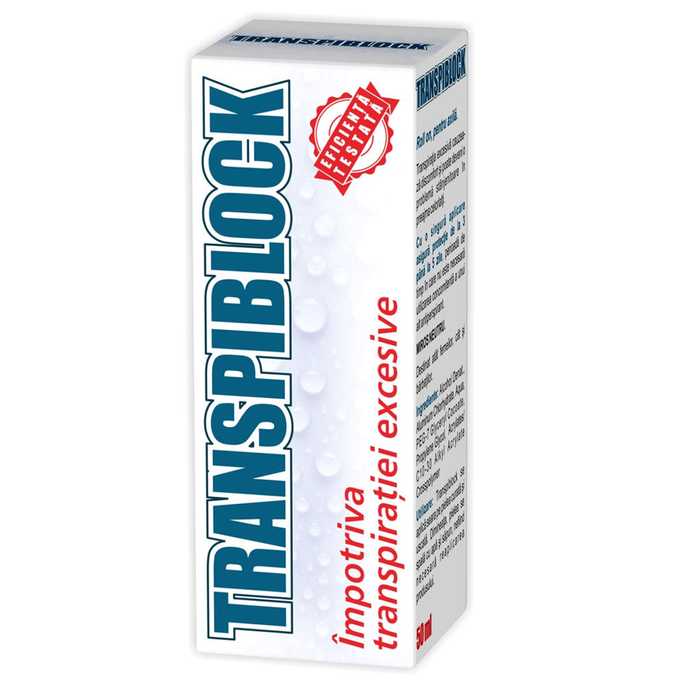 Gel de dus impotriva transpiratiei excesive Transpiblock, 200ml, Zdrovit