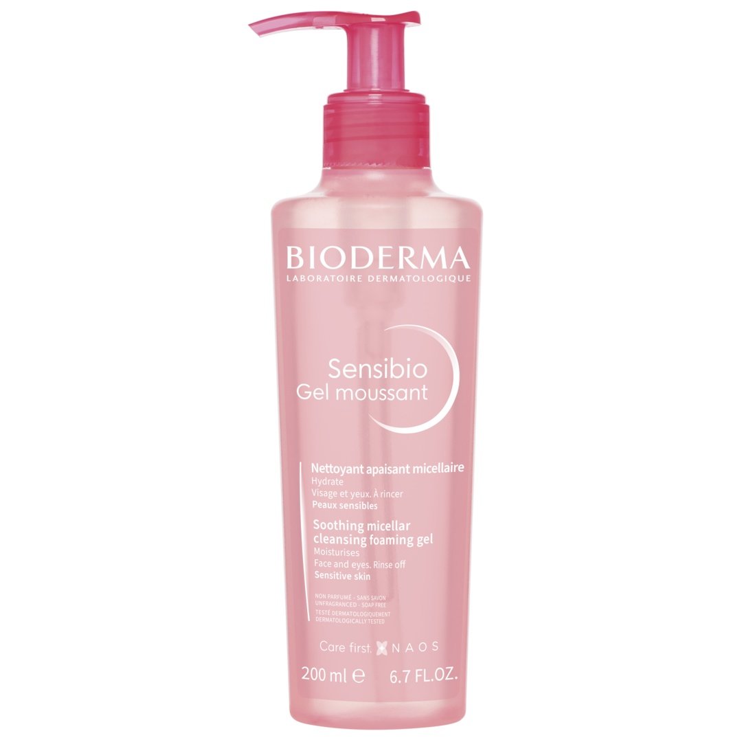 Gel spumant calmant si hidratant Sensibio, 200ml, Bioderma