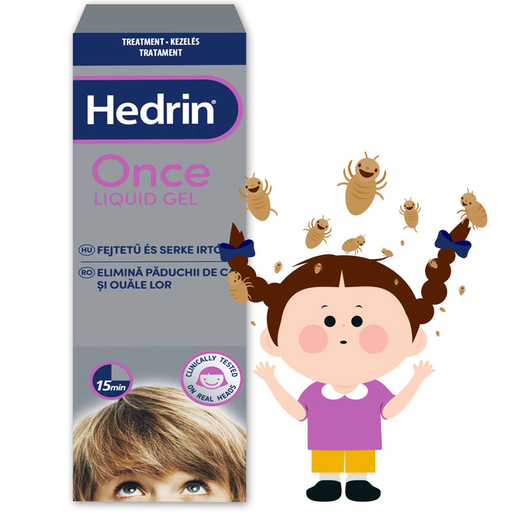 Gel Lichid Anti Paduchi Hedrin Once, 100ml, Thornton