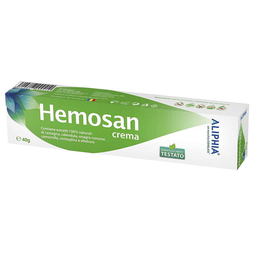 Crema Hemosan Aliphia pentru zone inflamate, 40g, Exhelios