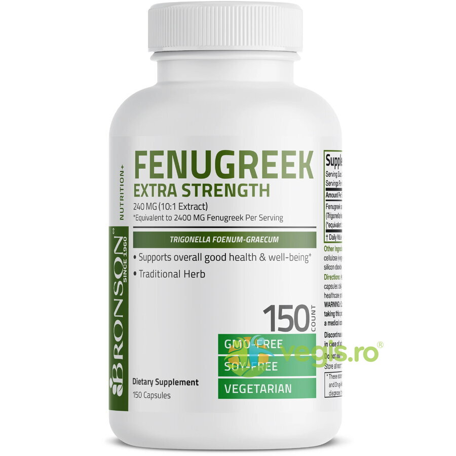 Fenugreek (Schinduf) Extra Strength, 2400 mg, 150 capsule, Bronson