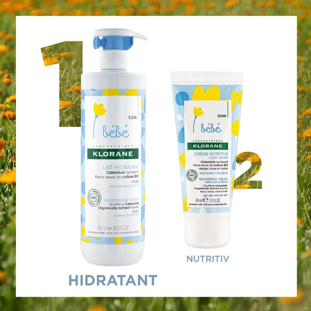 Lapte hidratant Klorane Bebe, 750ml