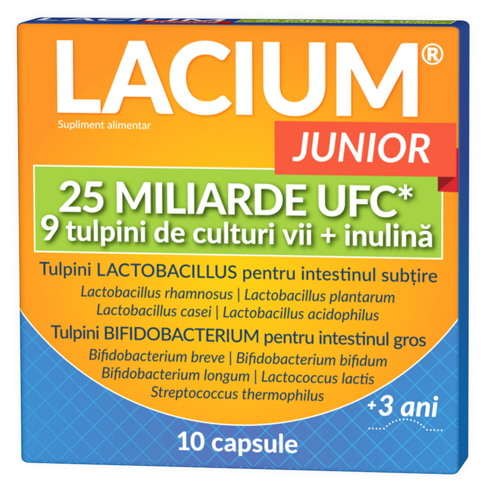 Lacium Junior 25 miliarde UFC, 10 Capsule, Zdrovit