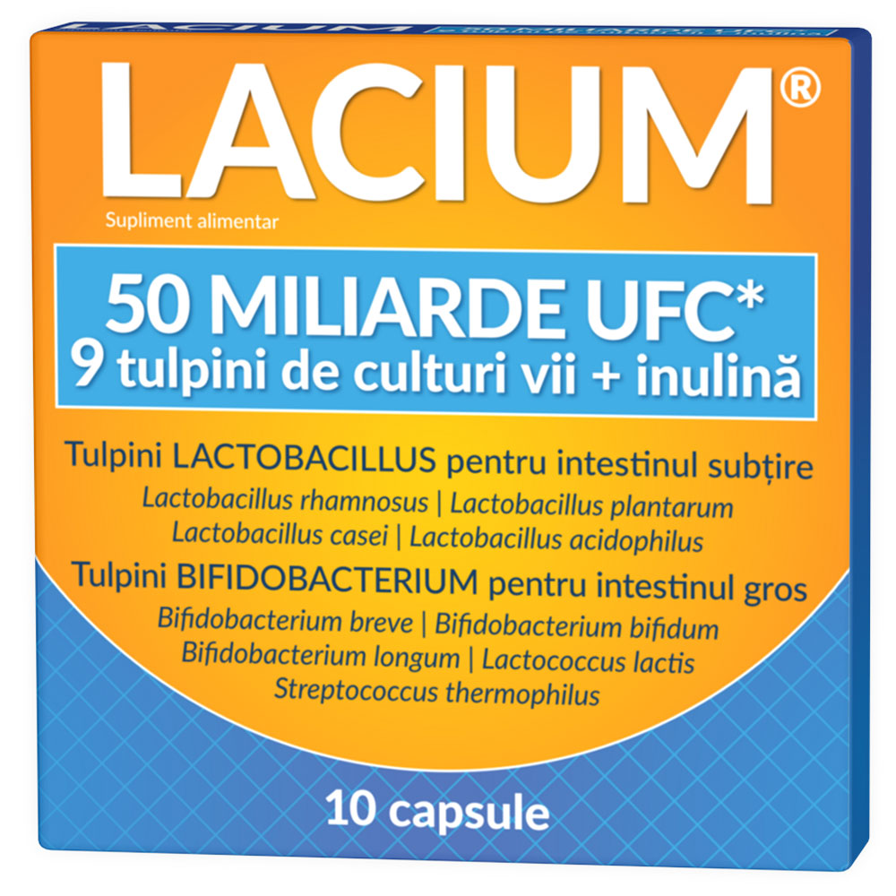 Lacium 50 miliarde UFC, 10 Capsule, Zdrovit