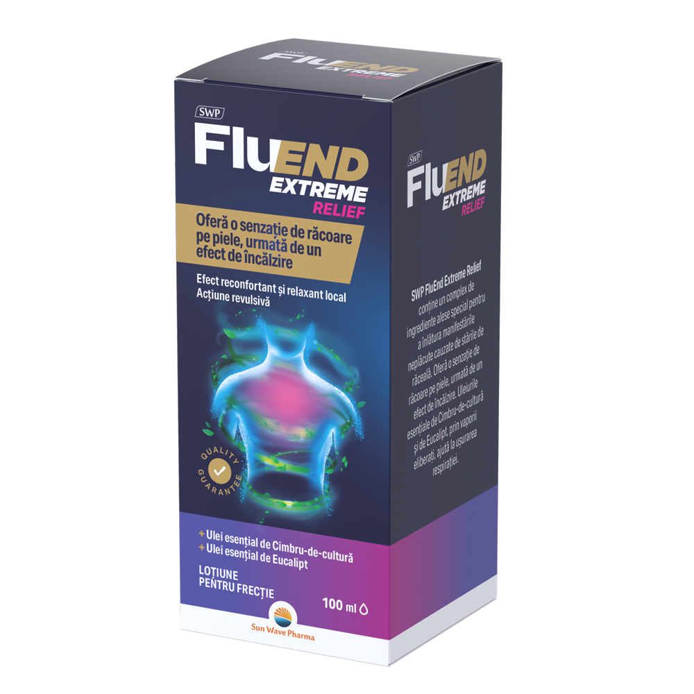 Lotiune pentru frectie Fluend Extreme Relief, 100 ml, Sun Wave Pharma