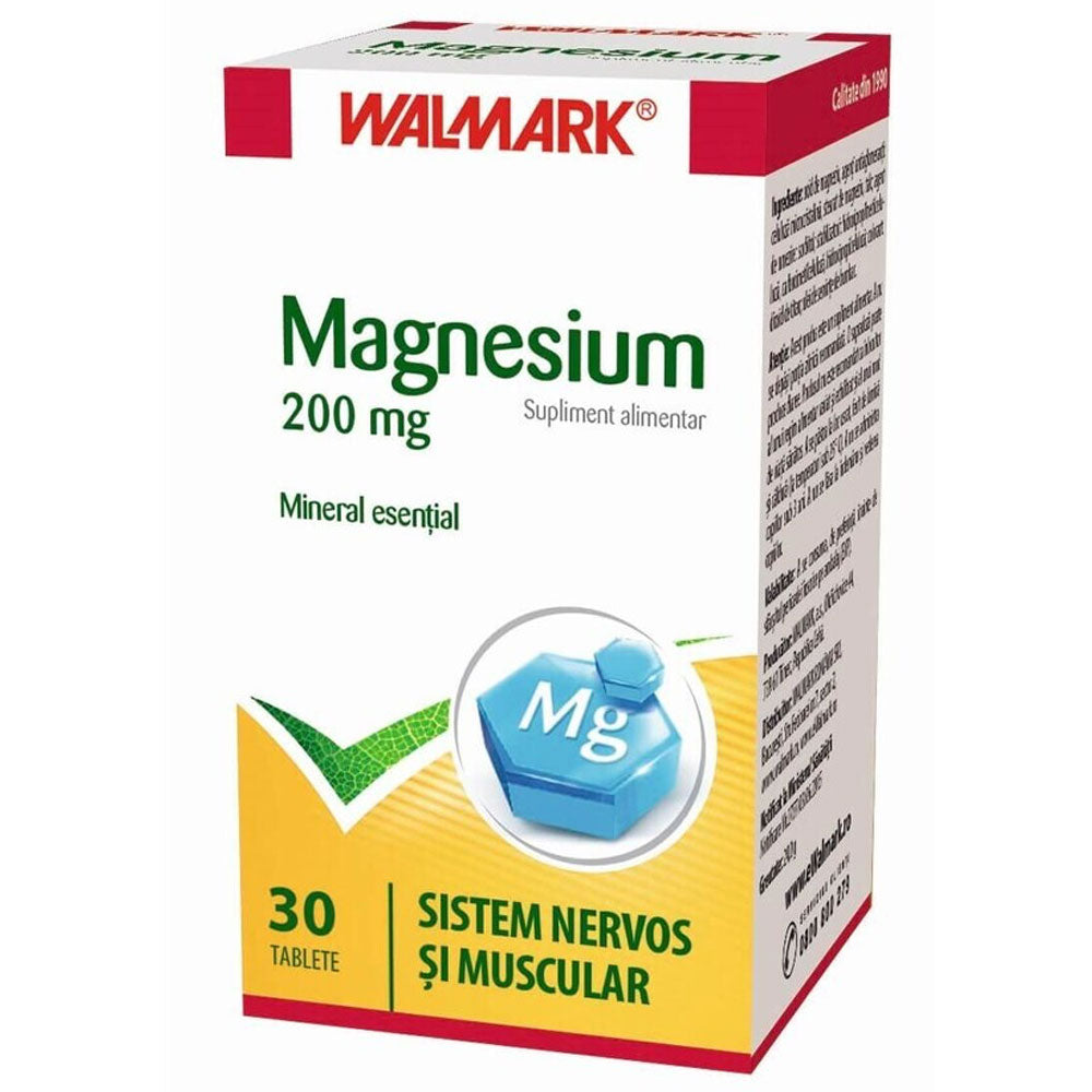 Magneziu 200mg, 30 Tablete, Walmark
