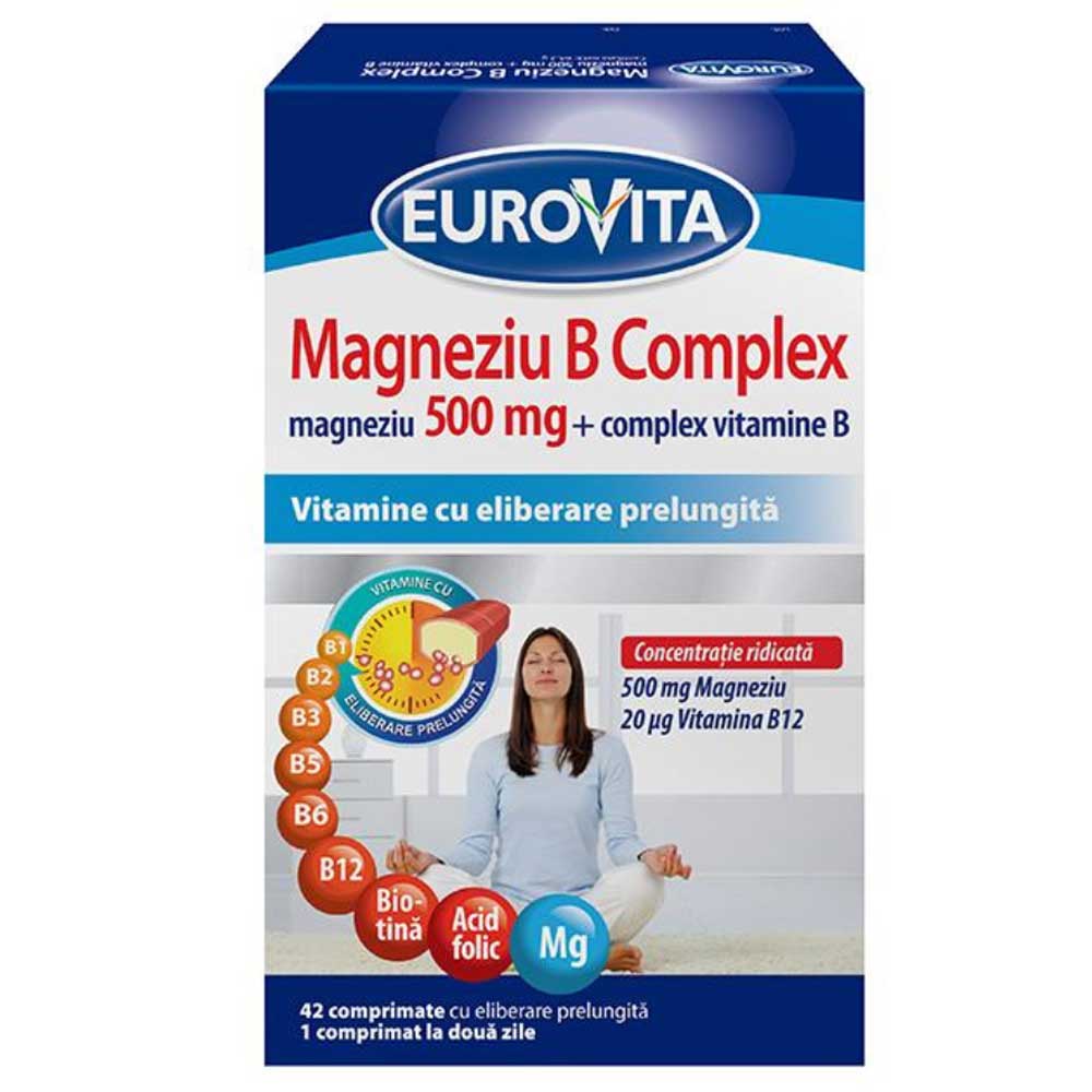 Eurovita Magneziu B Complex, 42 Capsule, Omega Pharma