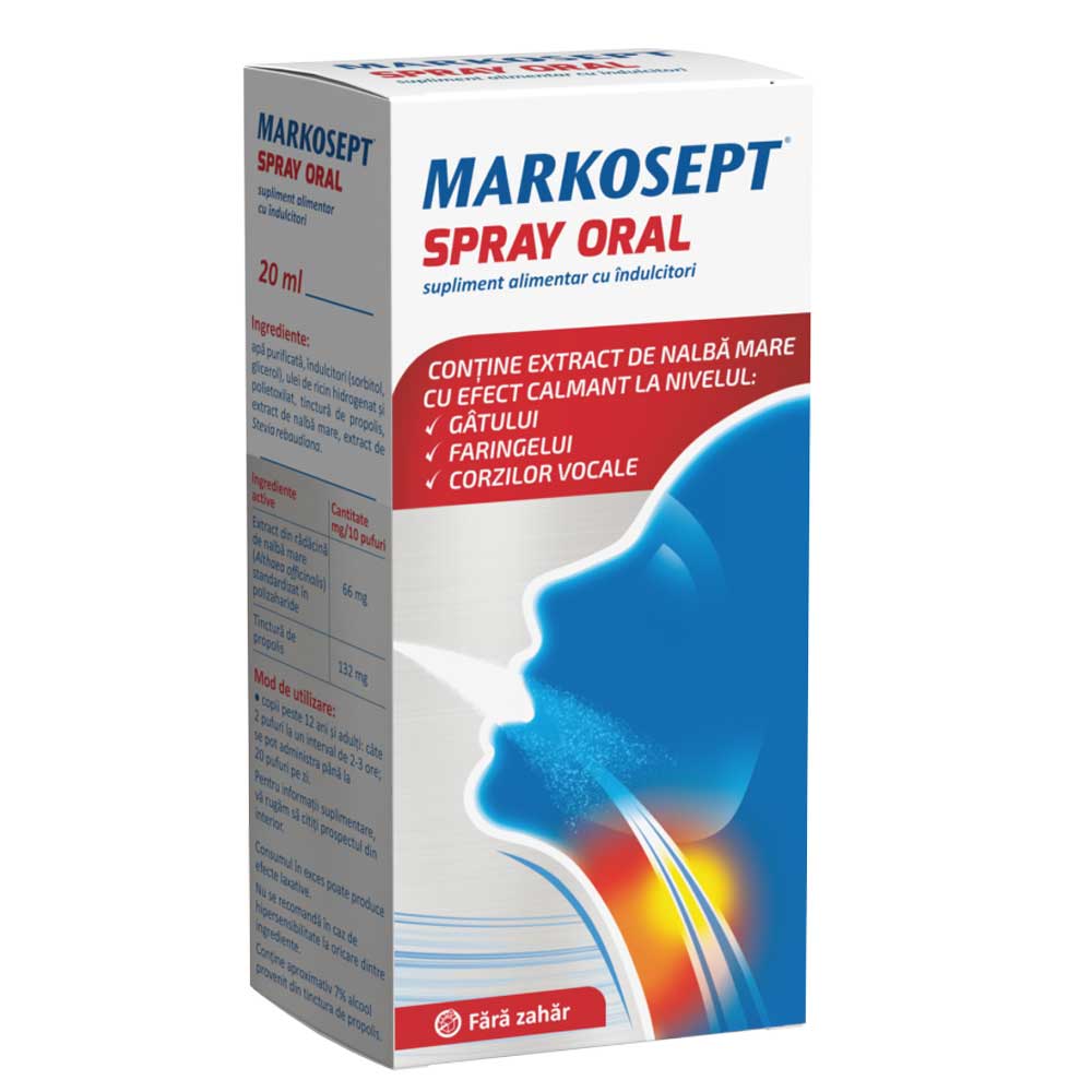 Spray oral Markosept, 20 ml, Fiterman