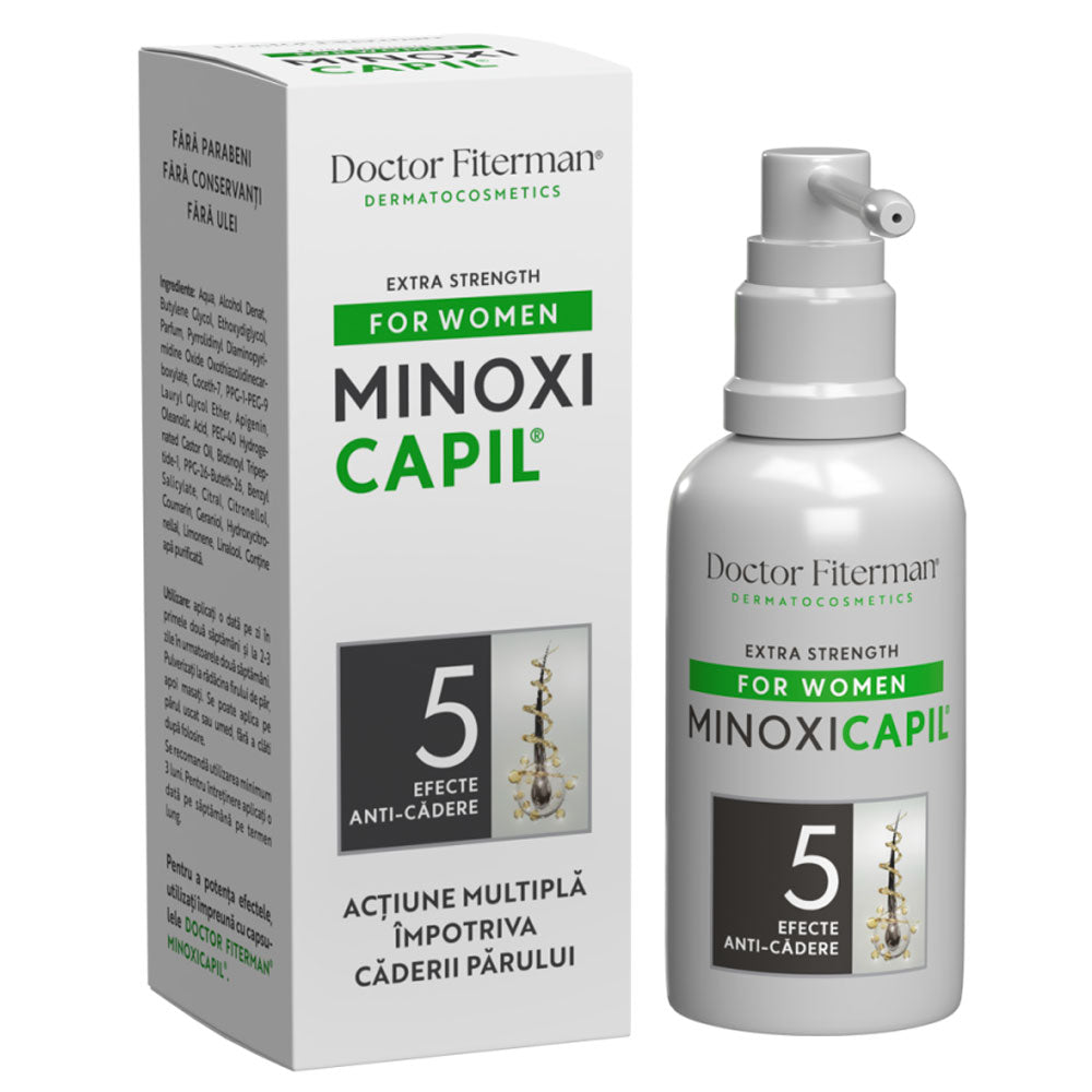 Spray impotriva Caderii Parului Minoxicapil Women, 60ml, Fiterman Pharma