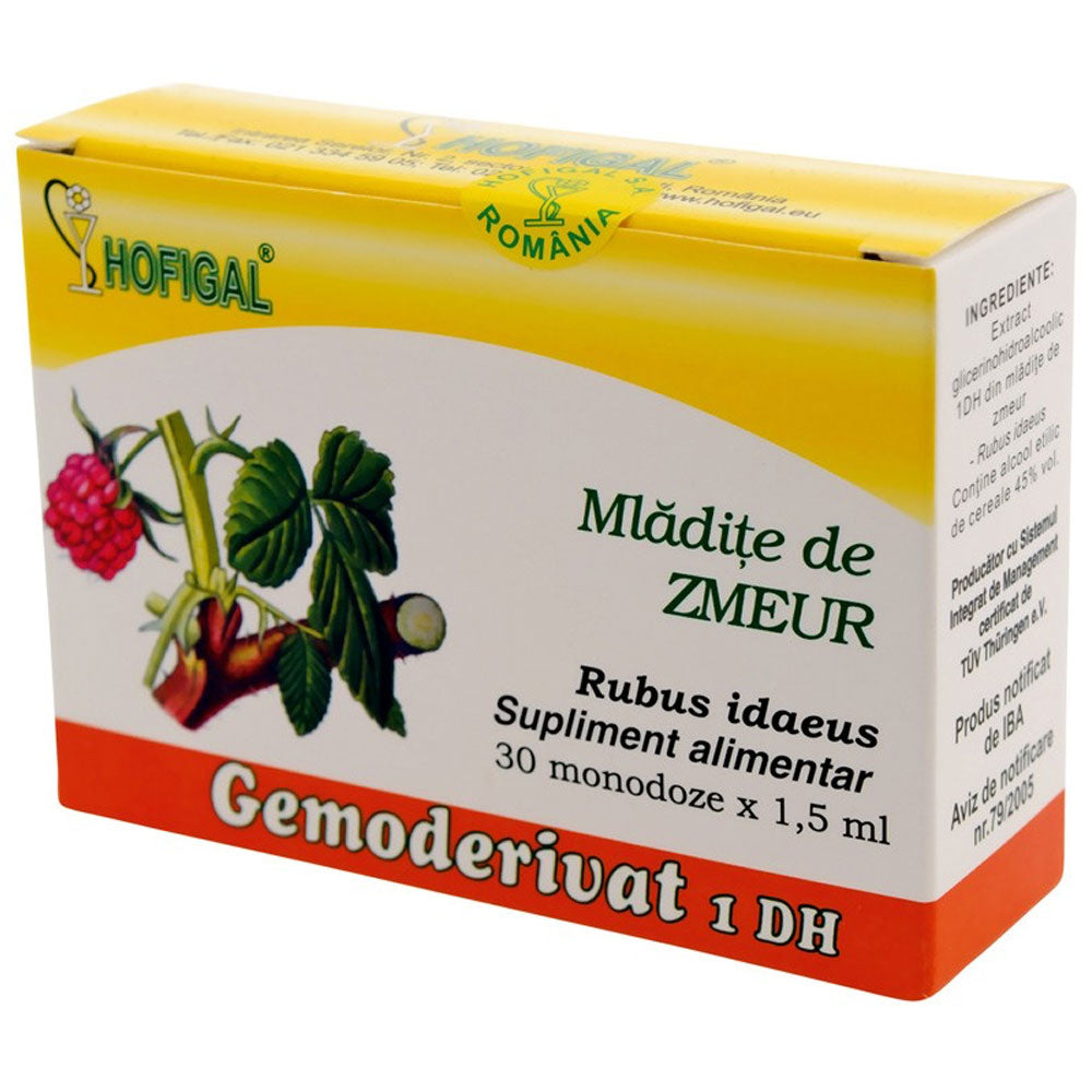 Monodoze Mladite de Zmeur Gemoderivat, 30 Monodoze, Hofigal