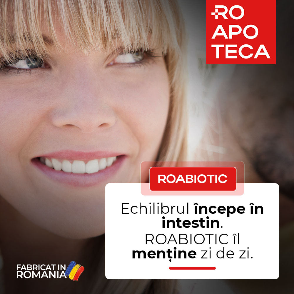 ROABIOTIC - Formula avansata cu probiotice, prebiotice si vitamine pentru flora intestinala si imunitate