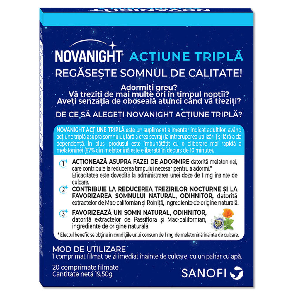 Novanight, 20 Comprimate Filmate, Sanofi