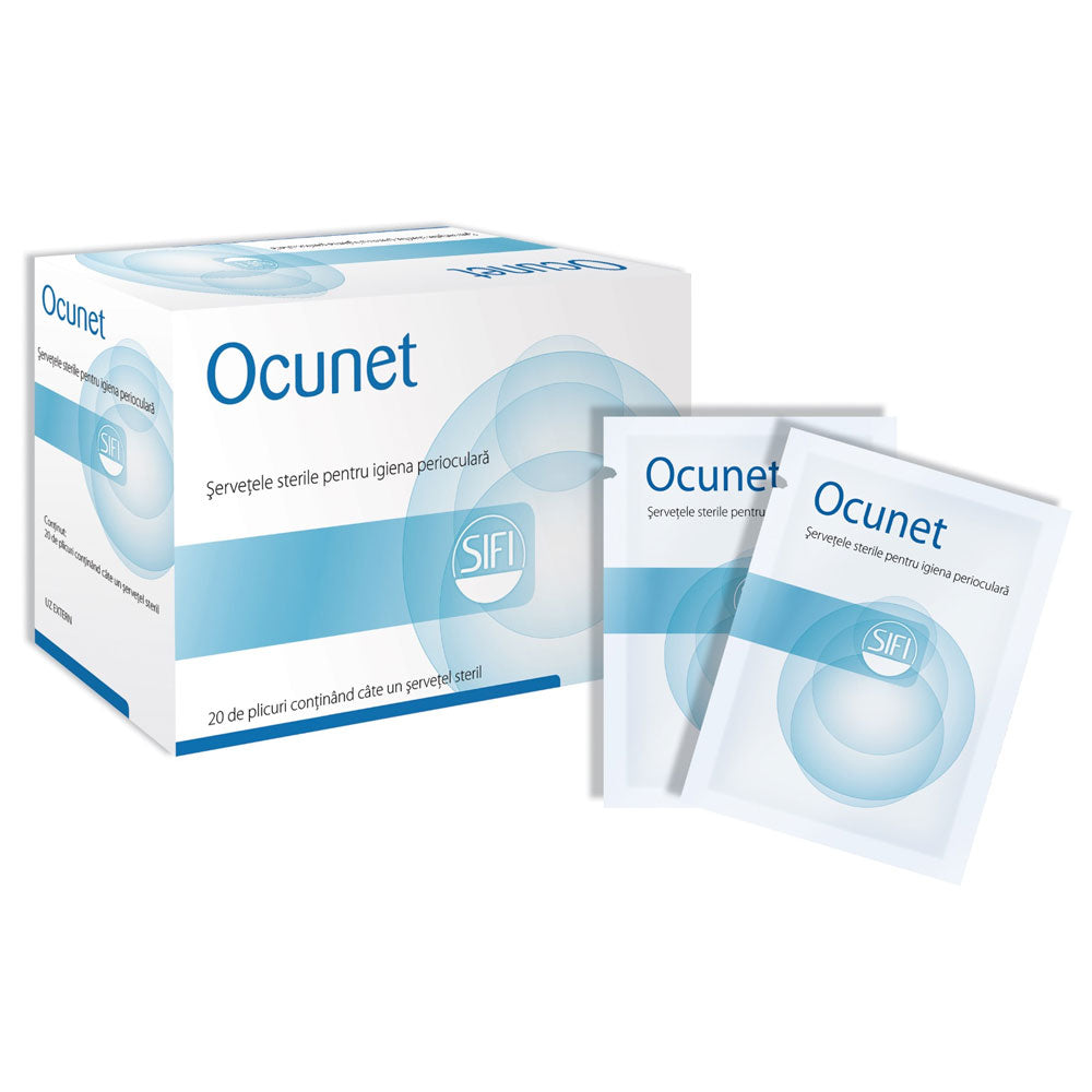 Servetele oftalmice Ocunet, 20 Bucati, Sifi