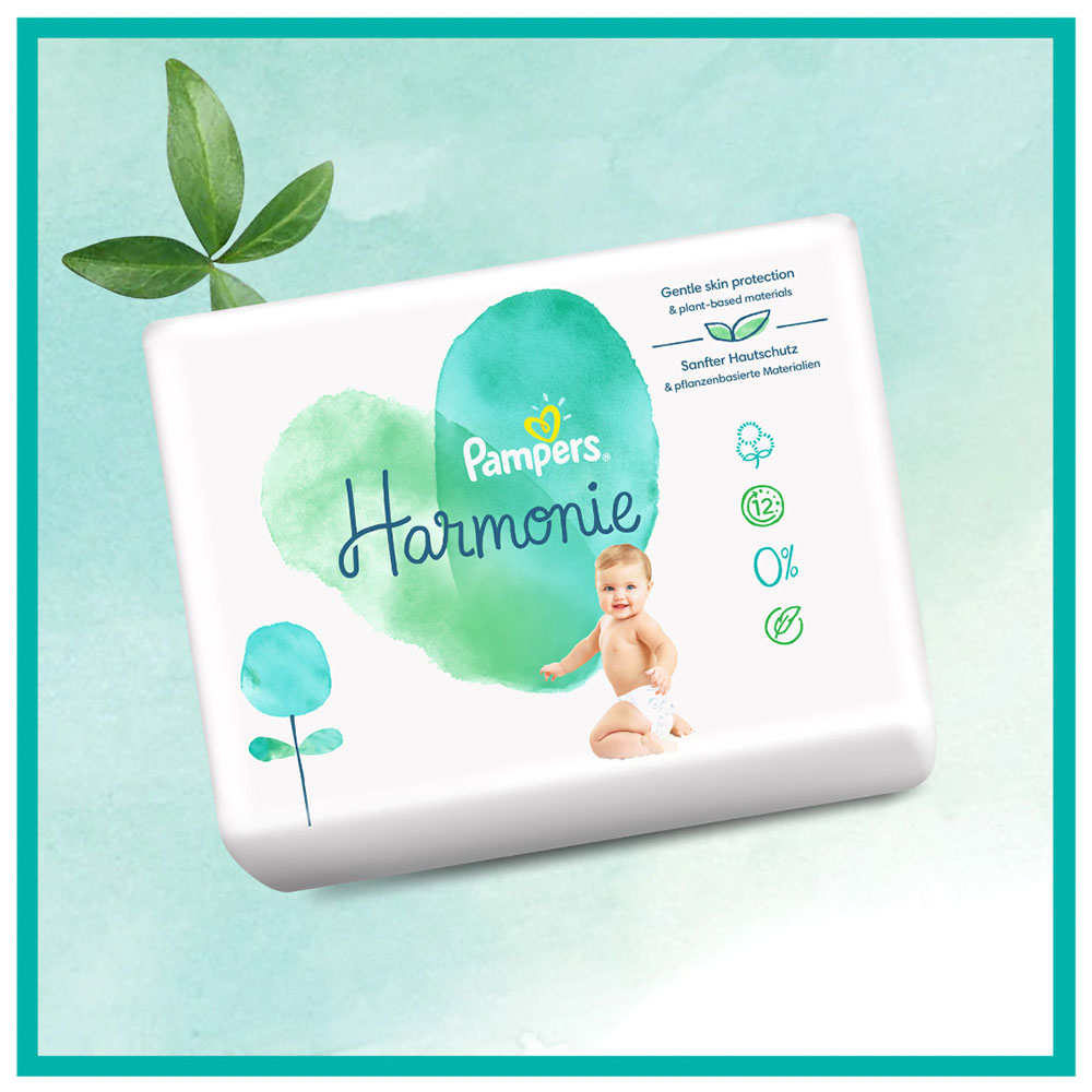 Scutece pentru bebelusi Harmonie, Marimea 4, 9-14kg, 19 Bucati, Pampers