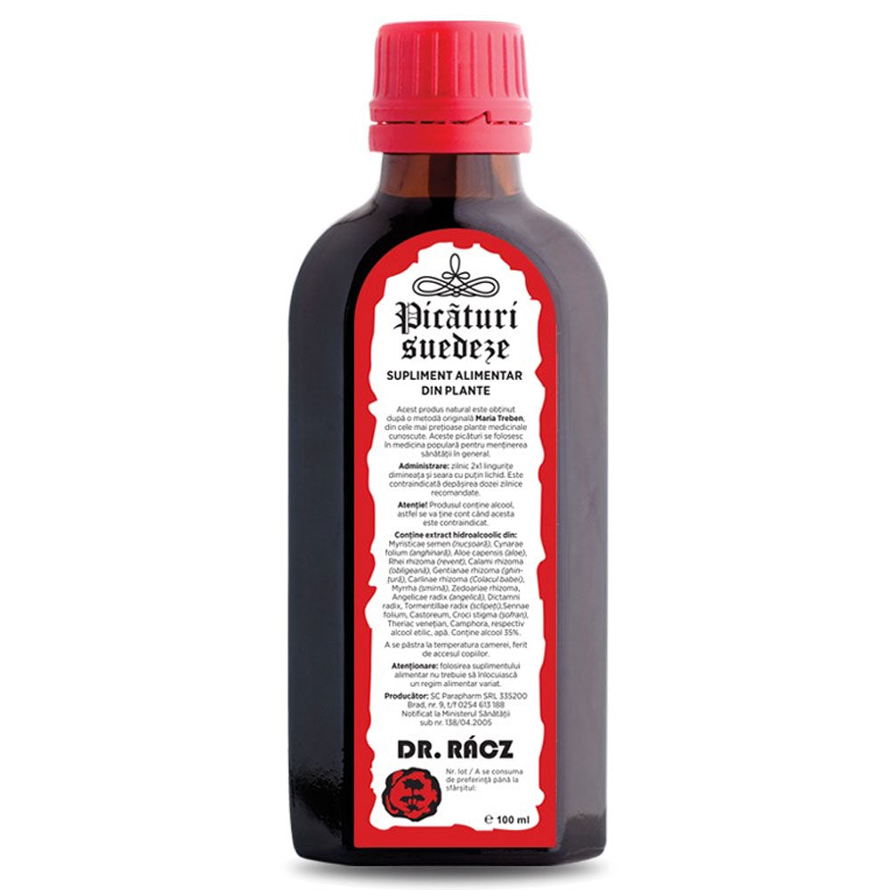 Picaturi Suedeze Dr. Racz, 100ml, Parapharm
