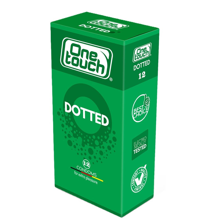 Prezervative Texturate One Touch Dotted, Cu Puncte in Relief, 12 Bucati
