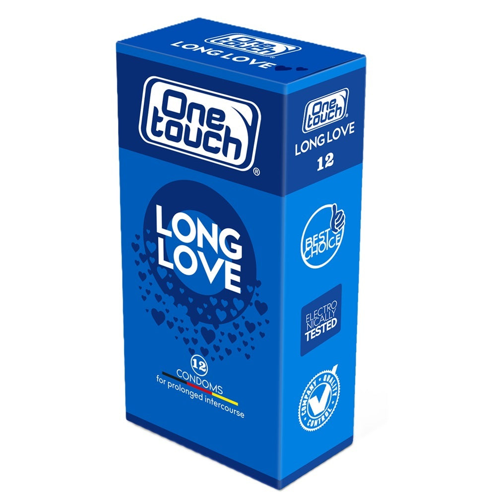 Prezervative One Touch Long Love, Cu Benzocaină pentru Prelungirea Actului Sexual, 12 Bucăți