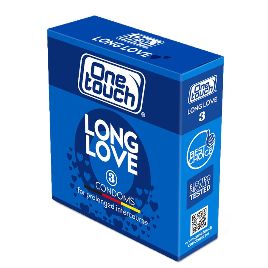 Prezervative One Touch Long Love, Cu Benzocaina pentru Prelungirea Actului Sexual, 3 Bucati