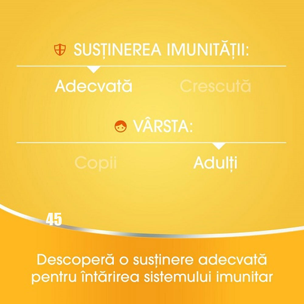 Redoxon Vitamina C 1000g Lamaie, 45 Comprimate Efervescente, Bayer