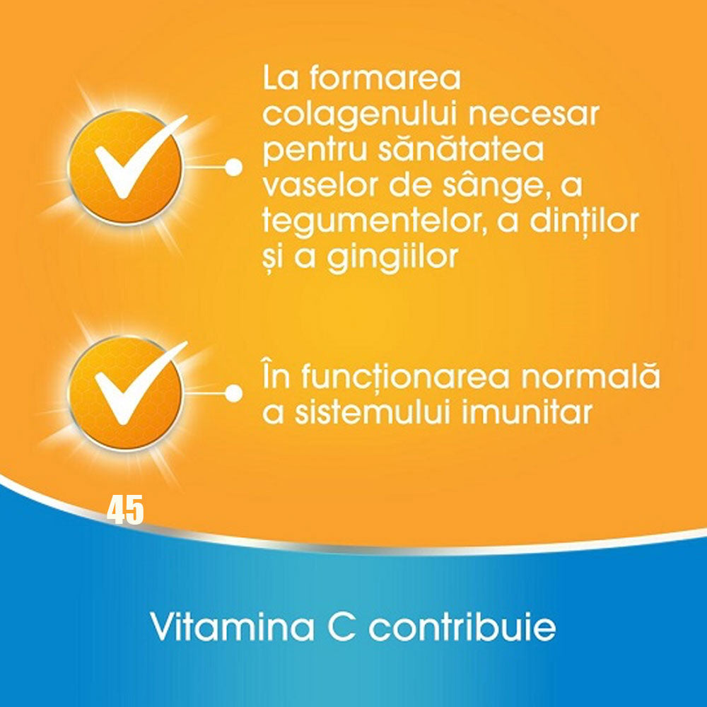 Redoxon Vitamina C 1000g Lamaie, 45 Comprimate Efervescente, Bayer