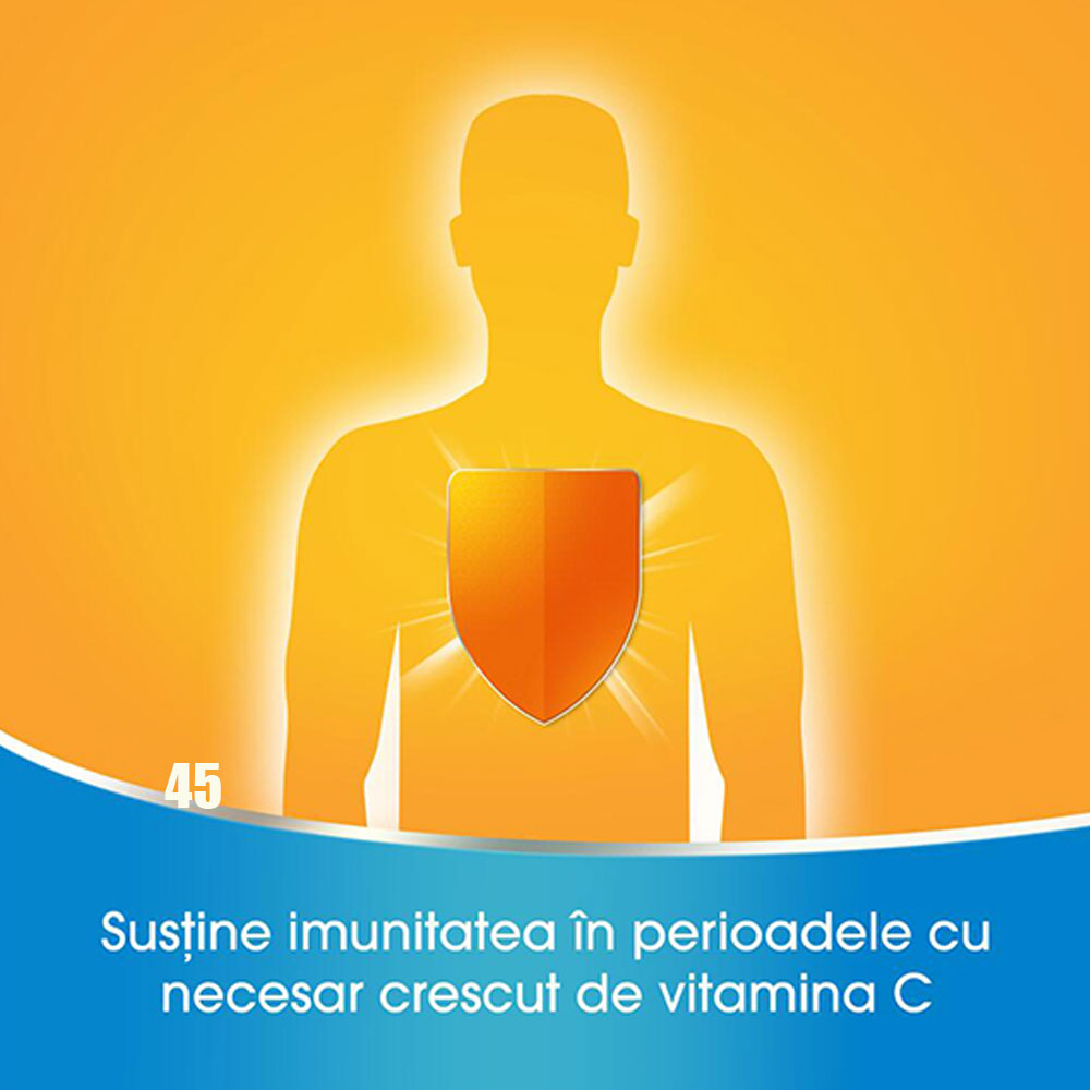 Redoxon Vitamina C 1000g Lamaie, 45 Comprimate Efervescente, Bayer