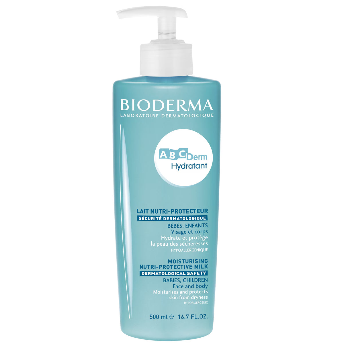 Lapte hidratant ABCDerm, 500ml, Bioderma