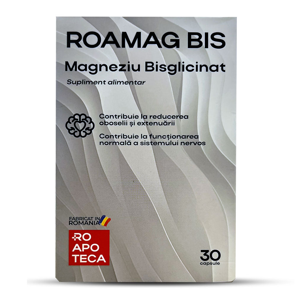 ROAMAG BIS – Magneziu bisglicinat cu absorbtie superioara pentru echilibru, relaxare si vitalitate musculara